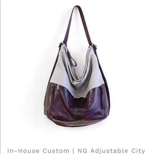 Rough and Tumble Rustic Eggplant Double Zip City Safari